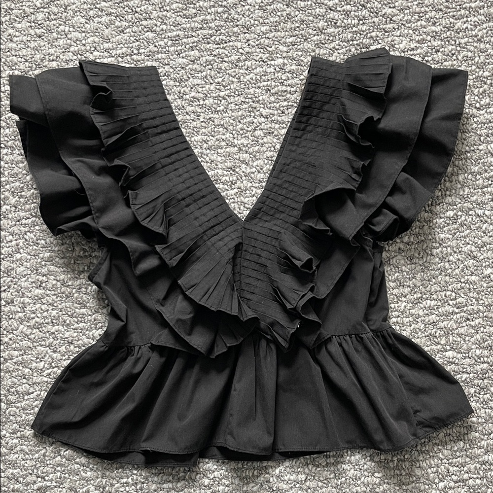 Entro Ruffle Peplum Top - Picture 4 of 4